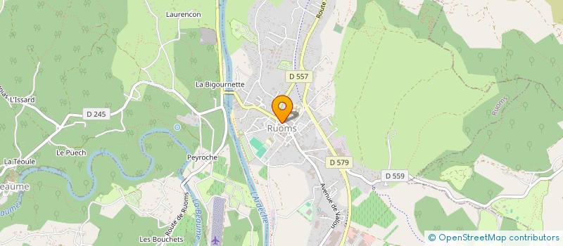 localisation de l'entreprise TOURRE JEAN-LOUIS ET YVAN à RUOMS