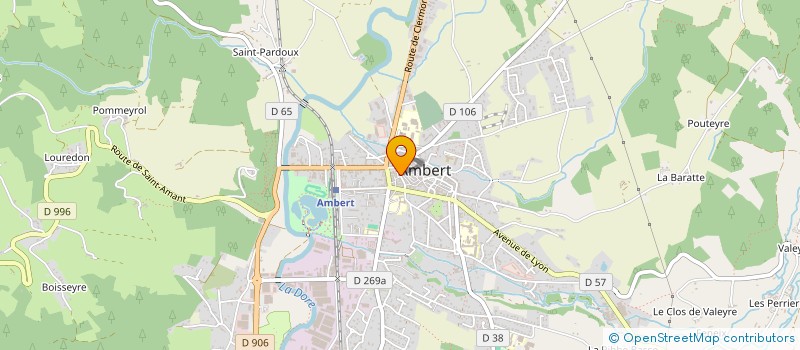 localisation de l'entreprise TOURRET SEBASTIEN à AMBERT