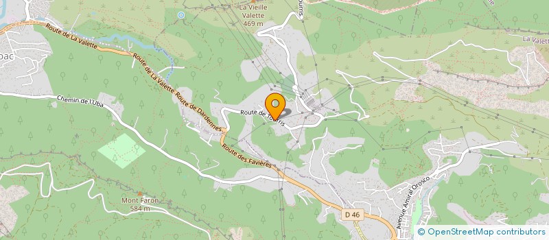 localisation de l'entreprise TOURRIS IMMO à LA VALETTE-DU-VAR