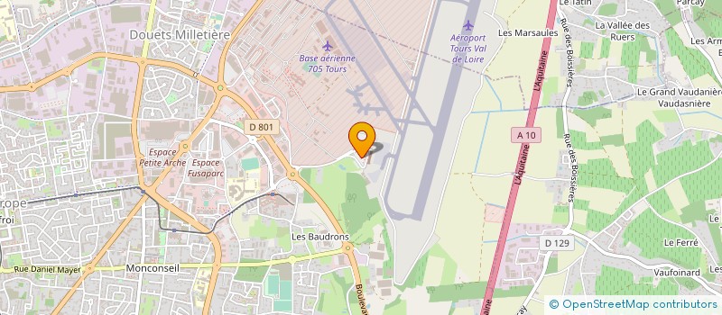 localisation de l'entreprise TOURS AERO-CLUB à TOURS