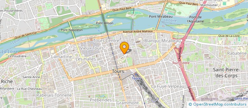 localisation de l'entreprise TOURS ARAGO  TOURS