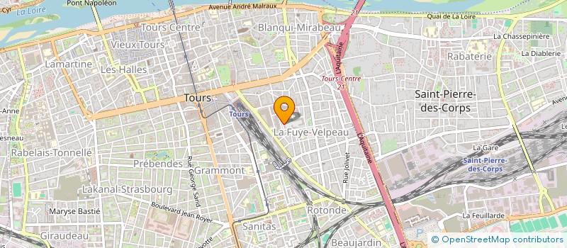 localisation de l'entreprise TOURS BENEVOLES à TOURS