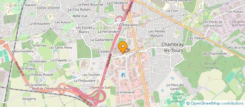 localisation de l'entreprise TOURS CLASSIC CARS  CHAMBRAY LES TOURS