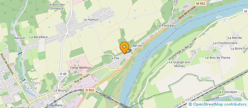 localisation de l'entreprise TOURS DE TAXI  CINQ-MARS-LA-PILE