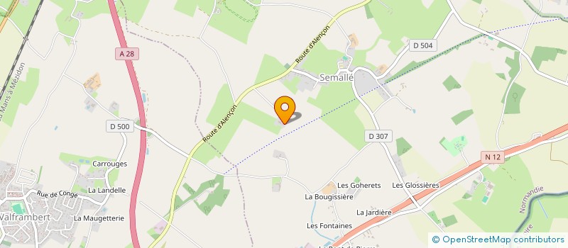 localisation de l'entreprise TOURS DES VERGERS à SEMALLE