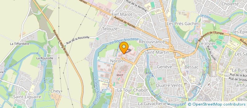 localisation de l'entreprise TOURS DEUX LIONS à NIORT