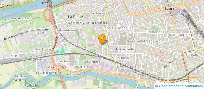 localisation de l'entreprise TOURS ELECTRICITE  LA RICHE