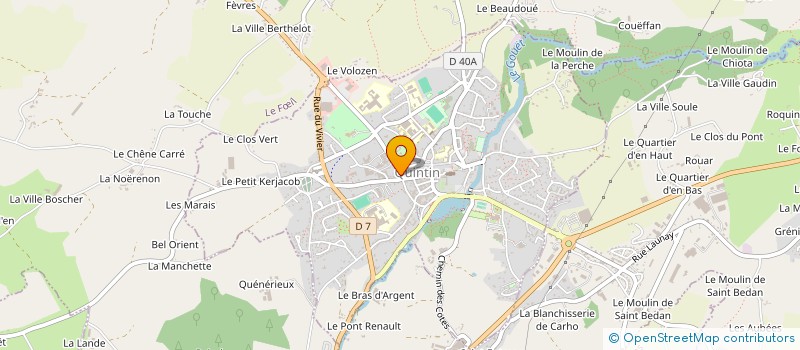 localisation de l'entreprise TOURS ET DETOURS AU PAYS DE QUINTIN  QUINTIN