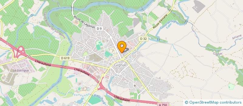 localisation de l'entreprise TOURS ET TERROIRS  GIGNAC