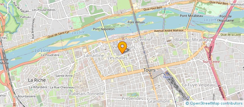 localisation de l'entreprise TOURS LOISIRS à TOURS