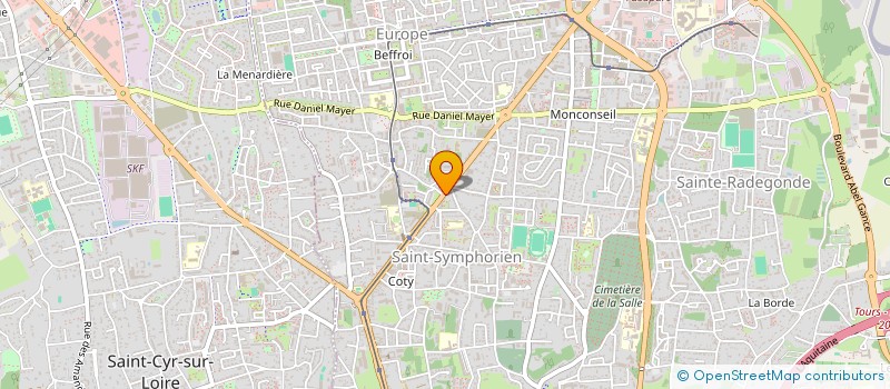 localisation de l'entreprise TOURS NORD AMBULANCES  TOURS