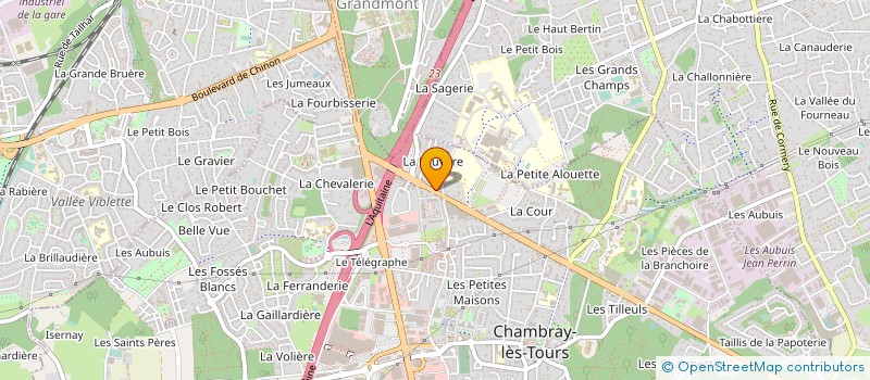 localisation de l'entreprise TOURS PLAISANCE à CHAMBRAY-LES-TOURS