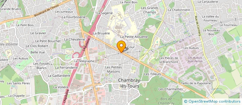 localisation de l'entreprise TOURS TRANS-AUTO à CHAMBRAY-LES-TOURS