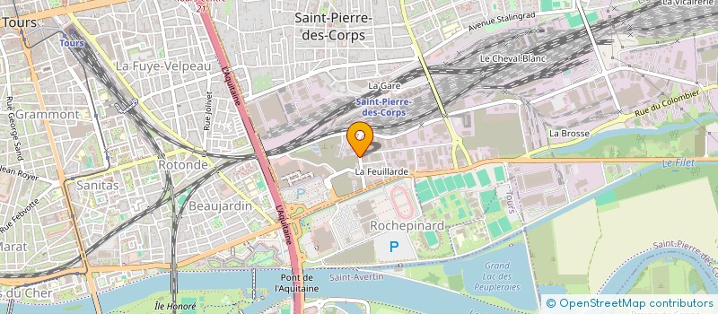 localisation de l'entreprise TOURS VIANDES à SAINT-PIERRE-DES-CORPS