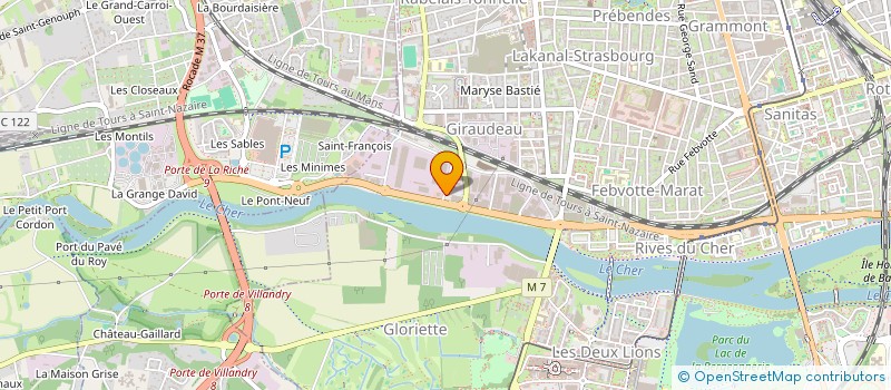 localisation de l'entreprise TOURSDIS à TOURS