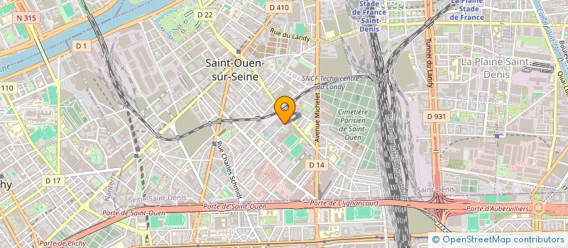 localisation de l'entreprise TOURTE-POUSSE-SCI à SAINT-OUEN-SUR-SEINE