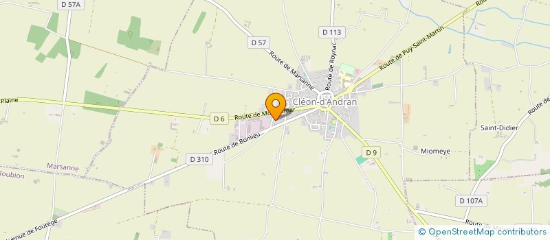 localisation de l'entreprise TOURTON  CLEON D'ANDRAN