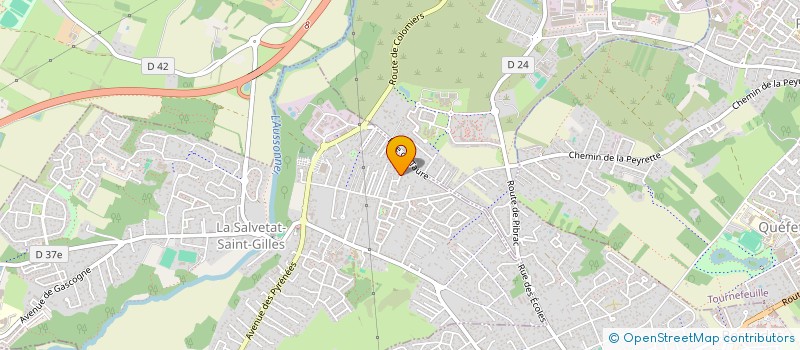 localisation de l'entreprise TOURVER  LA SALVETAT-SAINT-GILLES