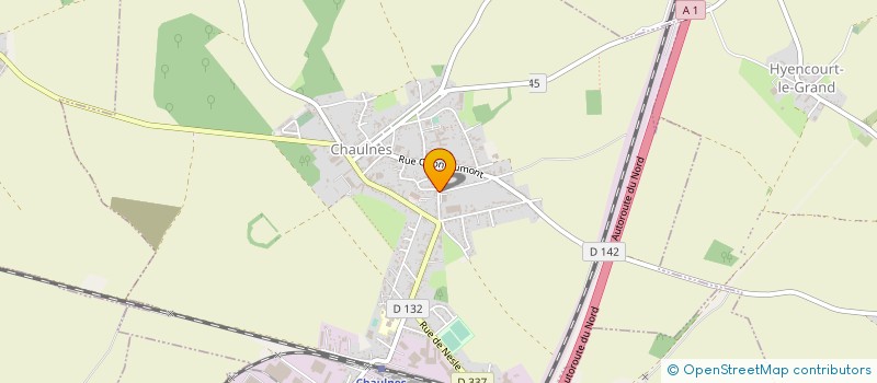 localisation de l'entreprise TOURVI à CHAULNES