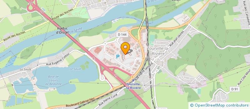 localisation de l'entreprise TOURVILLE SPORT  TOURVILLE-LA-RIVIERE