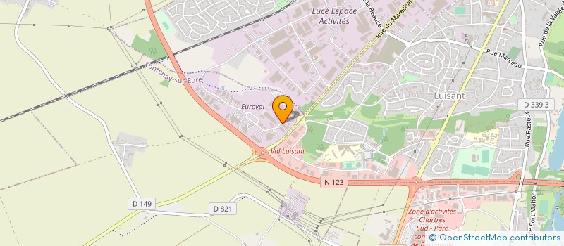localisation de l'entreprise TOURY FERMETURES à FONTENAY-SUR-EURE