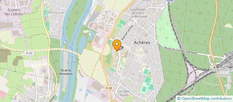 localisation de l'entreprise TOUS A BORD  ACHERES