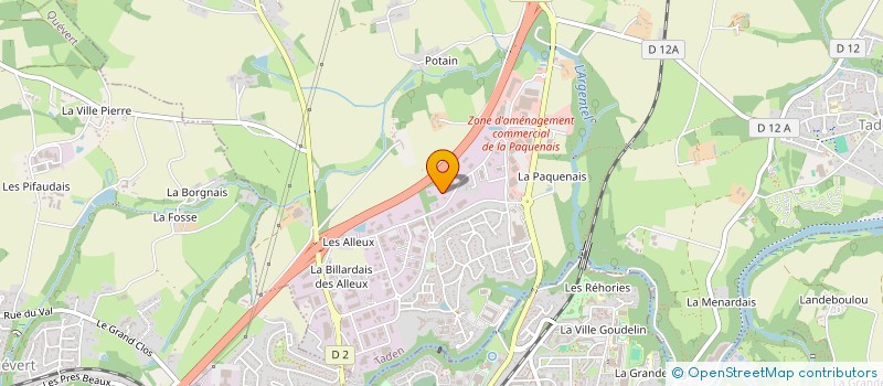 localisation de l'entreprise TOUS A L'O à TADEN