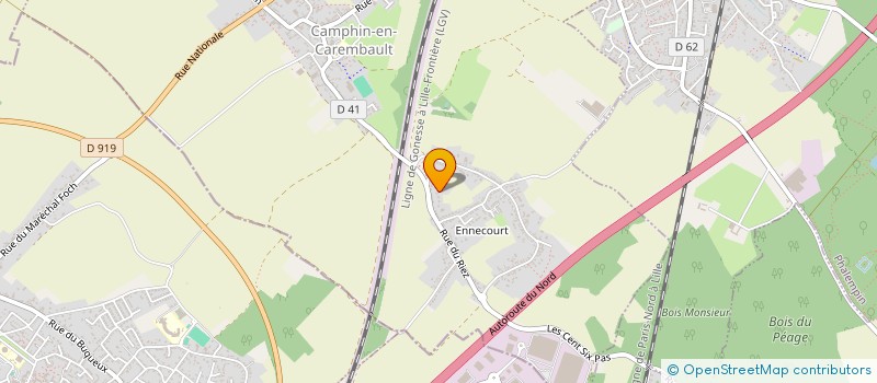 localisation de l'entreprise TOUS A PLUMES  CAMPHIN-EN-CAREMBAULT