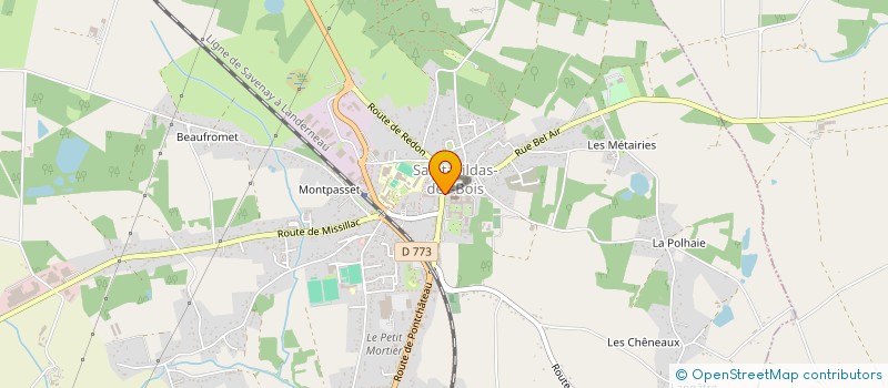 localisation de l'entreprise TOUS A VELO à SAINT-GILDAS-DES-BOIS