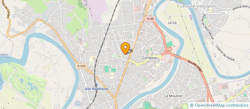 localisation de l'entreprise TOUS A VELO ET A PIED EN ALBIGEOIS - DEFENSE ET PROMOTION DES DEPLACEMENTS DOUX à ALBI