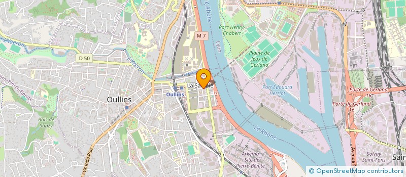 localisation de l'entreprise TOUS ARTISTES 69  OULLINS-PIERRE-BENITE