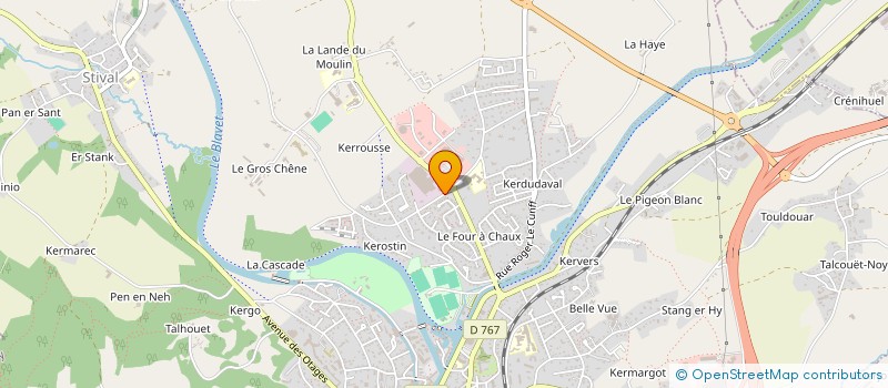 localisation de l'entreprise TOUS AU BRICOLAGE  PONTIVY