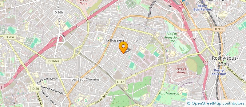 localisation de l'entreprise TOUS AUX ECHECS  MONTREUIL