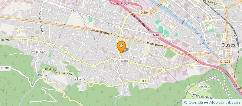 localisation de l'entreprise TOUS AVEC QUENTIN  SCIONZIER