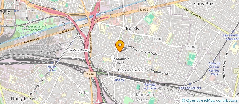 localisation de l'entreprise TOUS AZIMUTS  BONDY