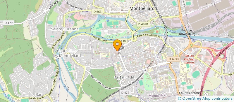 localisation de l'entreprise TOUS CORPS D'ETAT TRAVAUX  MONTBELIARD
