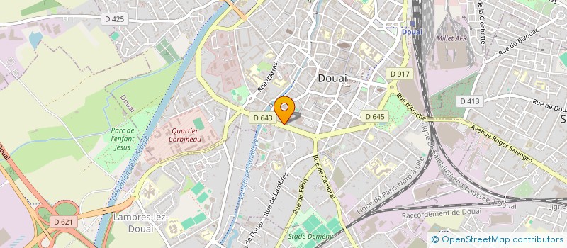 localisation de l'entreprise TOUS DANS LA RONDE (ATELIERS DU SOLEIL) à DOUAI