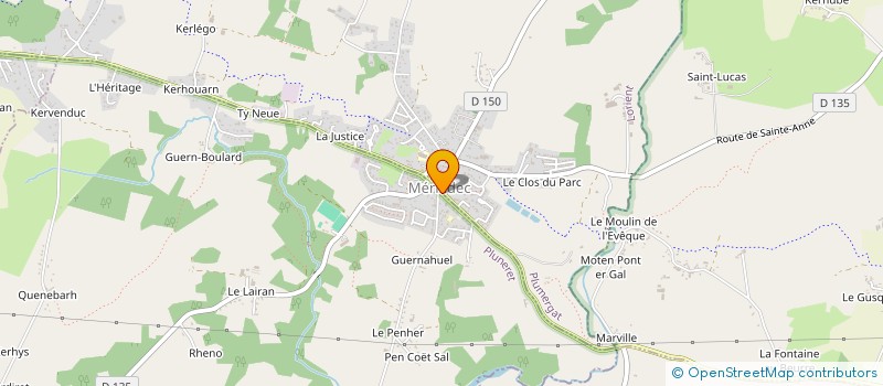 localisation de l'entreprise TOUS DANS LE PETRIN  PLUNERET