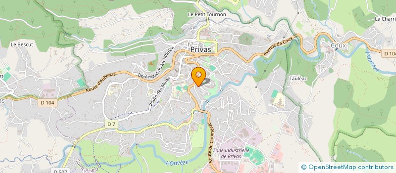 localisation de l'entreprise TOUS'EGO à PRIVAS