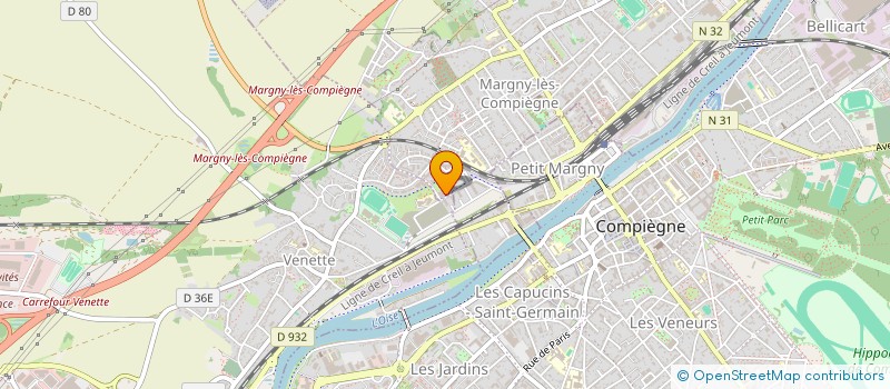 localisation de l'entreprise TOUS EN CAGE  MARGNY-LES-COMPIEGNE