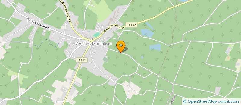 localisation de l'entreprise TOUS EN FORM'  VENDAYS-MONTALIVET