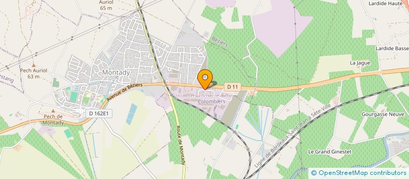 localisation de l'entreprise TOUS EN FORME  MONTADY