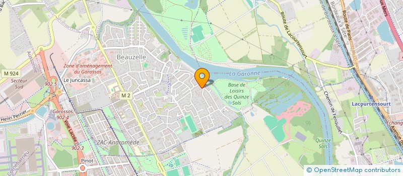 localisation de l'entreprise TOUS EN JEU  BEAUZELLE