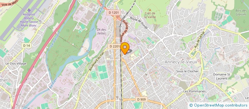 localisation de l'entreprise TOUS EN OSMOSE à ANNECY