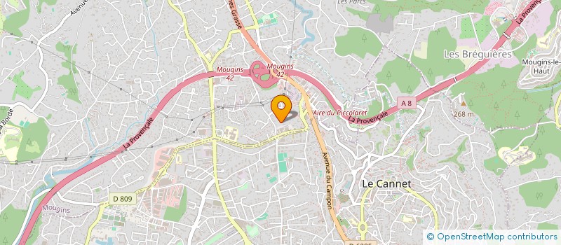 localisation de l'entreprise TOUS EN PISTE  MOUGINS