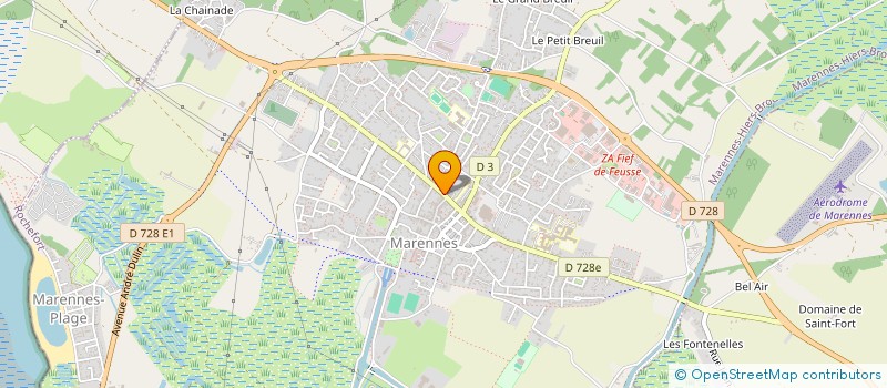 localisation de l'entreprise TOUS EN PISTE  MARENNES-HIERS-BROUAGE