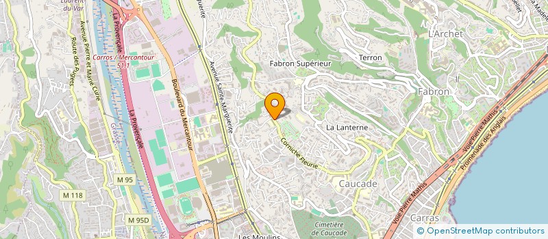 localisation de l'entreprise TOUS EN PISTE AVEC BAPTISTE à NICE