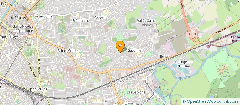 localisation de l'entreprise TOUS EN SCENE  LE MANS