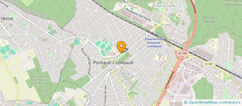 localisation de l'entreprise TOUS EN SCENE à PONTAULT-COMBAULT