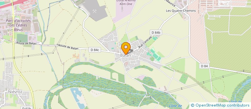 localisation de l'entreprise TOUS EN SCENE !  BALAN